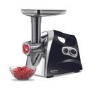 Moedor de carne elétrico mondial premium 500w mc-03 preto/inox 127v