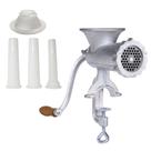Moedor de Carne Manual Nº 10 Ferro Fundido Kit Canhão Enchedor Linguiça