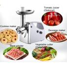 Moedor de carne multifuncional doméstico Moedor de carne elétrico picado carne alho pimentão