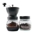 Moedor De Grãos E Café Manual Manivela Inox, Pote Em Vidro Unitermi
