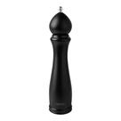 Moedor De Pimenta E Sal Tramontina Churrasco Black Em Ceramica Com Recipiente De Madeira 10 Polegada