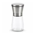 Moedor de Pimenta Manual Premium 165ml em Aço Inox e Vidro Porta Temperos