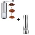 Moedor de Sal Pimenta Temperos Gourmet UD170115 + Moedor de Café Aço Inox Gourmet UD190152