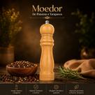 Moedor Manual De Madeira Para Pimenta E Especiarias 25cm Mesa Posta