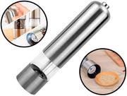 Moedor Para Temperos Triturador Manual Sal Pimenta Condimentos Especiarias Acrílico Aço Inox Clink