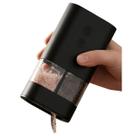 Moedor Tempero Elétrico Automático 2 em 1 USB Recarregável Ajustável LED Baixo Ruído 70ml