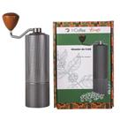 Moedor Triturador de Café Grãos Gourmet Manual Profissional Ajustável Com Pincel Cozinha Portátil