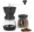 Moinho De Café Manual Moedor De Grãos Vidro Cerâmica Inox