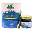 Moinho de ervas de resina Shilajit, orgânico natural do Himalaia, 20g