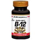 Moinho de vento de vitamina B-12 1000mcg Sublingual Tabs 100's