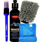 Moker 240ml Shampoo Para Moto Remove Barro Razux Luva Pano Secagem