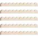Moldagem recortada de madeira Trim Threehoney 40 cm x 4 cm (pacote com 12)