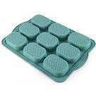 Molde antiaderente de silicone para pão de baguete francesa de 9 cavidades.