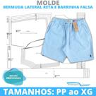 Molde bermuda lateral reta, modelagem&diversos, email