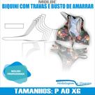 Molde Biquini Travas Busto De Amarrar, Modelagem&Diversos, Tamanhos P Ao Xg