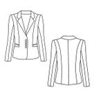 Molde blazer com gola forro recorte ombro tamanho 36 ao 54 by Wania Machado Molde blazer com gola forro recorte ombro tamanho 36 ao 54 by Wania Machado