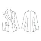 Molde blazer com recorte princesa tamanho 36 ao 44 by Marlene Mukai Molde blazer com recorte princesa tamanho 36 ao 44 by Marlene Mukai