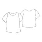 Molde blusa básica para malha tamanho 36 ao 46 by Marlene Mukai