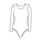 Molde body, maiô ou collant tamanho P ao GG by Marlene Mukai