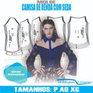 Molde camisa feminina, modelagem&diversos, p-xg, correios