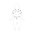 Molde camisa gola boneca infantil tamanho de 3 meses até 8 anos by Clara Calui