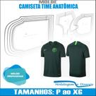 Molde Camiseta Futebol Para Time, Modelagem&Diversos, Tamanhos P Ao Xg
