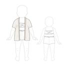 Molde conjunto diva infantil tamanho de 1 ano até 6 anos by Clara Calui
