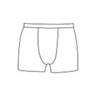 Molde cueca boxer tamanho P ao GG by Marlene Mukai