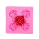 Molde de assadeira de bolo fazendo chocolate doce sabonete silicone grau alimentício rosa margarida pequena flor