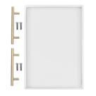 Molde de bandeja ResinWorld Silicone Large Deep Flat com alças