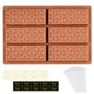 Molde de barra de chocolate Fimary Deep Dubai em forma de pirâmide de silicone