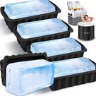 Molde de Bloques de Hielo Haldane 5PC Extra Grandes, Cubos de Hielo de 6.8L