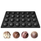 Molde de bolo de mousse de silicone de 24 cavidades para muffins e guloseimas
