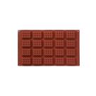 Molde de bolo de waffle de silicone - molde de cozimento retangular de 20 cavidades