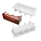 Molde de bolo retangular de silicone de qualidade alimentar para assar e cozinhar