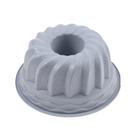 Molde de bolo Savarin de silicone de 9 polegadas - cinza, design em espiral