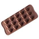 Molde de chocolate com emoji de cocô de silicone de 15 cavidades para assar