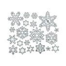 Molde De Corte De Metal Em Forma De Floco De Neve Prateado Para DIY, Scrapbook, Álbum De Fotos,