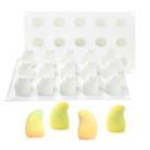 Molde de cozimento de silicone ANGOOD Mango Cake de 15 cavidades antiaderente