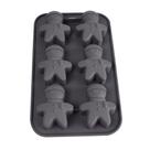Molde de cozimento de silicone Snowman de 6 cavidades para guloseimas de Natal