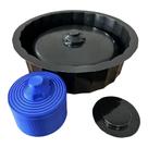 Molde de Cuba Redonda Canelada em Plástico ABS 3mm para Concreto Molde de Cuba Redonda Canelada em Plástico ABS 3mm para Concreto