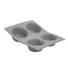 Molde de muffin de silicone De Buyer ELASTOMOULE 4 Muffins