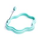 Molde de Ovo em Formato Flor E Oval Silicone Colorido 10Cm