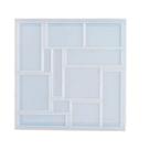 Molde de quebra-cabeça de resina Silicone Tangram Geometric Compatível