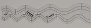 Molde de Quilting/Applique Edge Waves 26,7 cm, Espessura 1,6 mm, para Costura e Patchwork - Traceease Molde de Quilting/Applique Edge Waves 26,7 cm, Espessura 1,6 mm, para Costura e Patchwork - Traceease