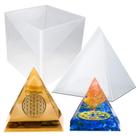 Molde de resina Chistepper Large Pyramid com moldura de plástico
