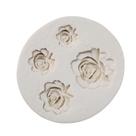 Molde De Silicone - 1826 - Rosas - 1 unidade - Mazulli - Rizzo