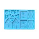 Molde De Silicone 3D Casa De Natal Para Chocolate, Doces, Pudim, Biscoito, Gelo E Decoração De Bolos