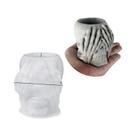 Molde De Silicone 3D De Caveira Para Halloween: Suporte De Canetas, Artesanato DIY, Vaso De Flores E
