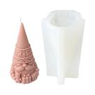 Molde De Silicone 3D De Papai Noel Para Velas, Anão, Padrão De Inverno, Decoração DIY Para Casa,